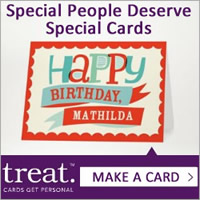 Treat 25% Off All Greeting Cards